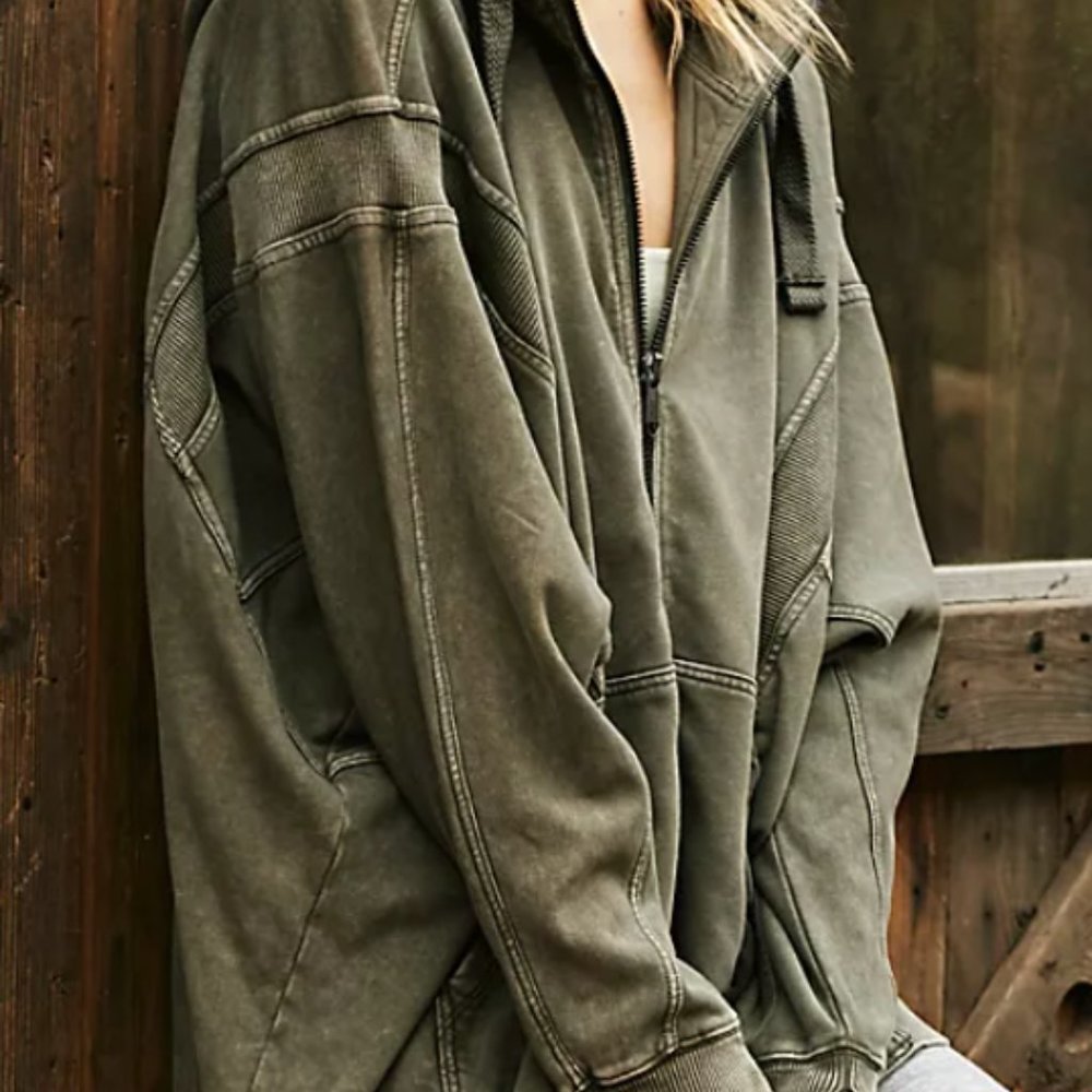 FREE PEOPLE All Your Love Solid Hoodie